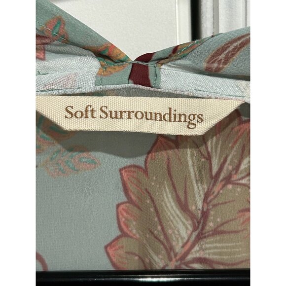 Soft Surroundings Floral Tassel Kimono Shawl Wrap Sz Small - Picture 5 of 12